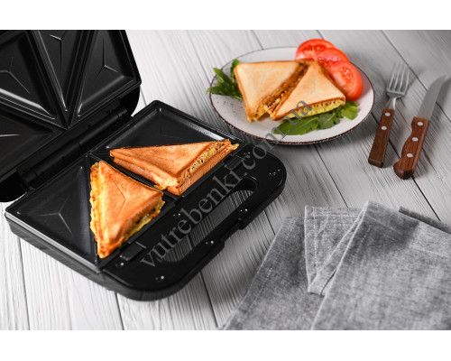 Сендвічмейкер Ardesto 2 сендвича, 700Вт, чорний